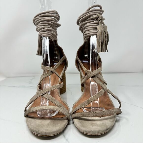 Jeffery Campbell Despina Suede Tassel Heels- Size 9 - Picture 2 of 16